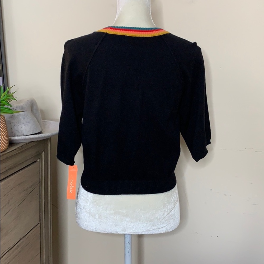 nwt // colsie rainbow stripe crop top [top only] - Picture 5 of 6